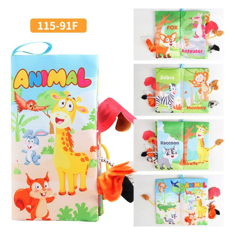 Soft cloth baby book with animal tails – view 17