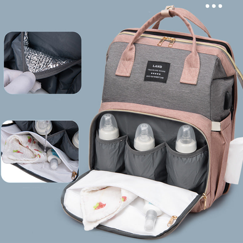 Insulated nappy backpack baby bag – view 4