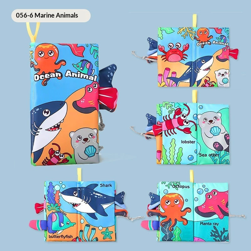 Soft cloth baby book with animal tails – view 5