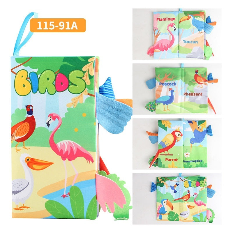 Soft cloth baby book with animal tails – view 15