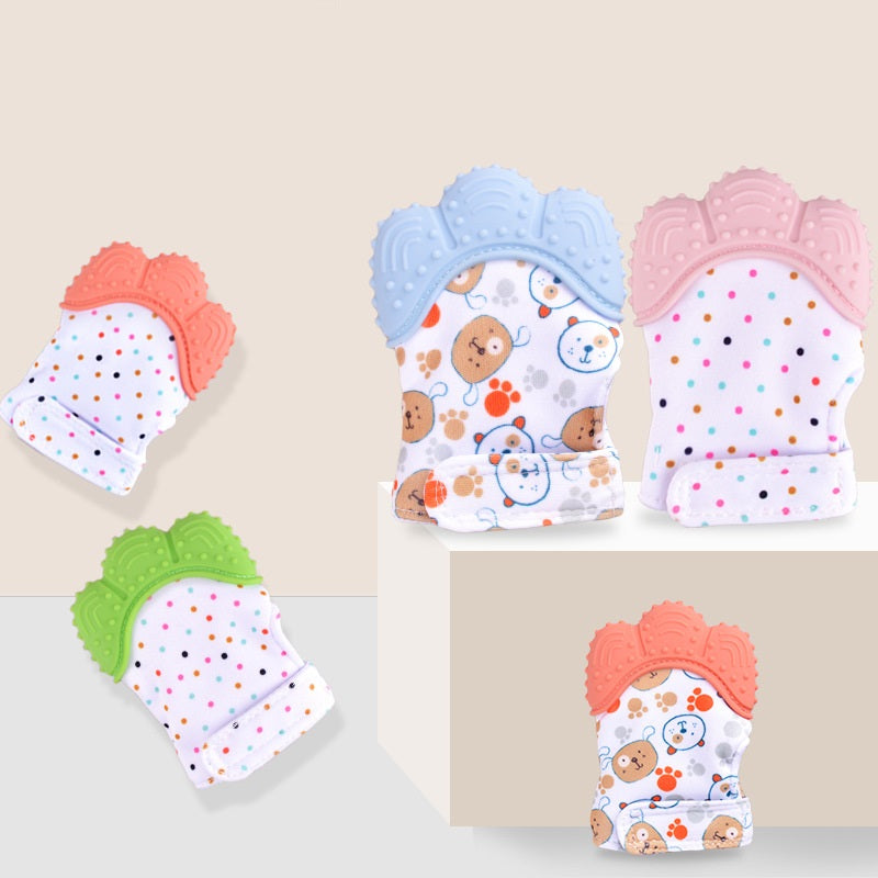Silicone Teething Mitten – Baby Teether Glove with Crinkle Sound | 3–12 Months