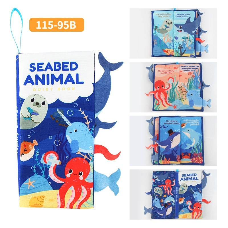 Soft cloth baby book with animal tails – view 3
