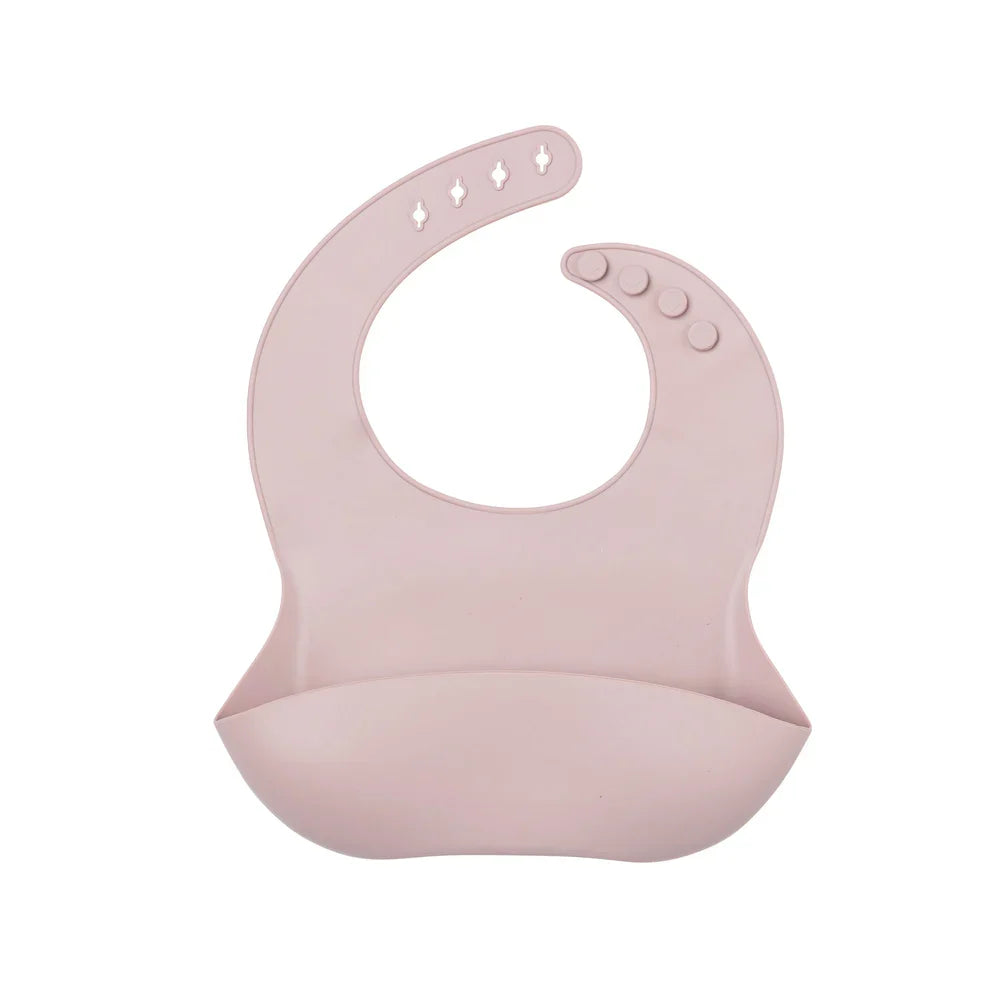 Silicone catch-all baby bib with food pocket – view 3