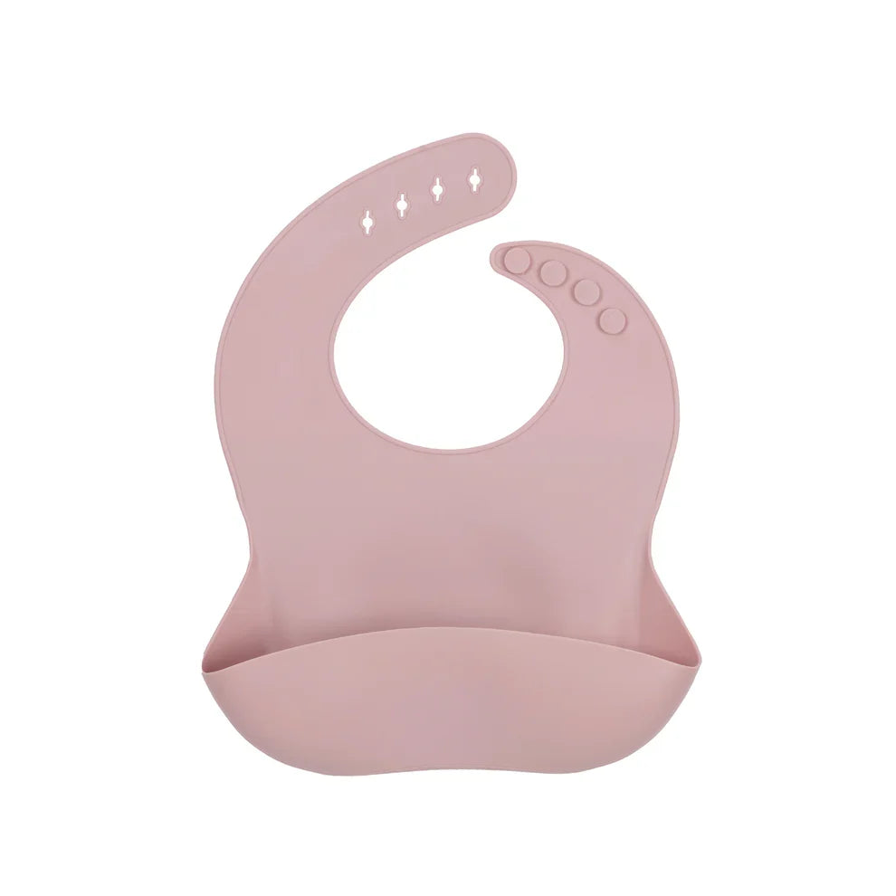 Silicone catch-all baby bib with food pocket – view 6
