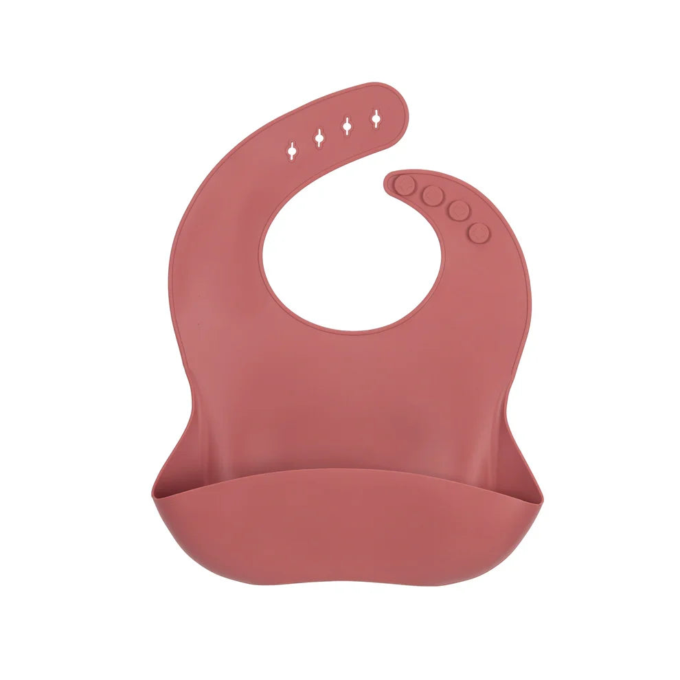 Silicone catch-all baby bib with food pocket – view 7