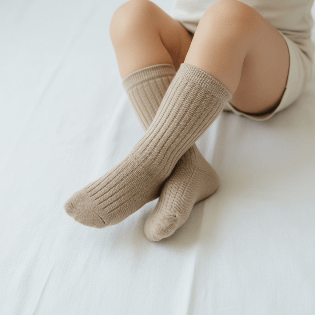Essentīals Plain Cotton Ribbed Socks