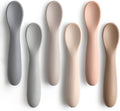 6-pack silicone baby feeding spoons