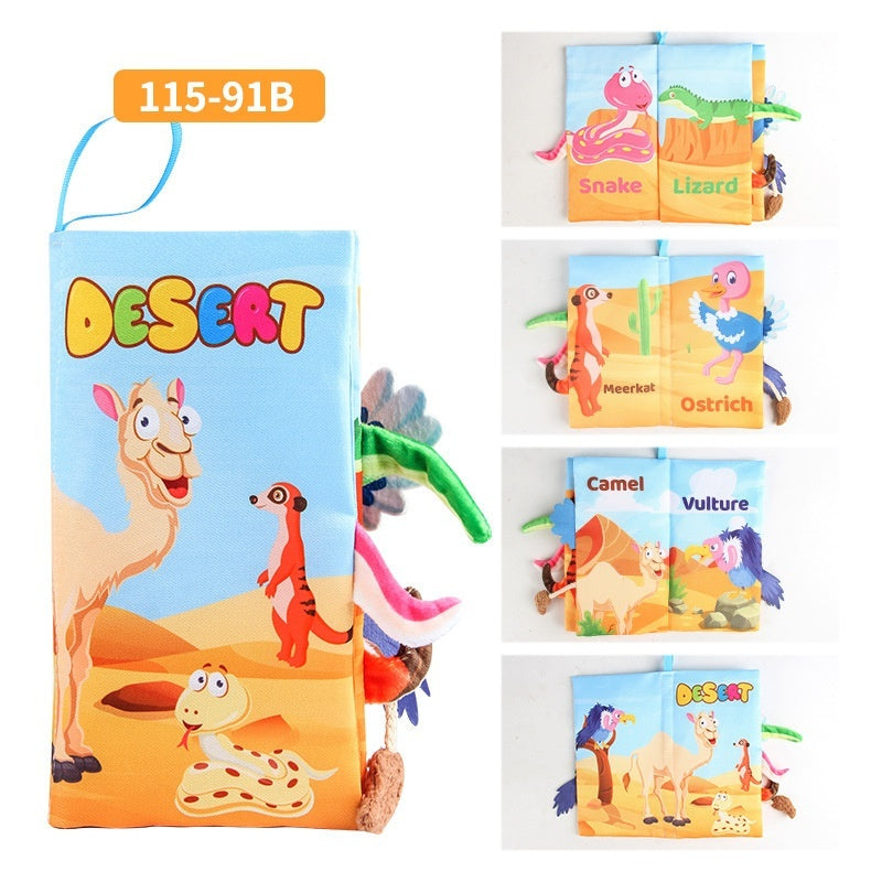 Soft cloth baby book with animal tails – view 12